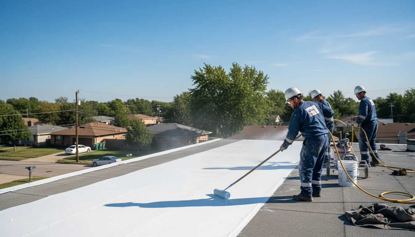Commercial roof coating in Bellingham, MN near me